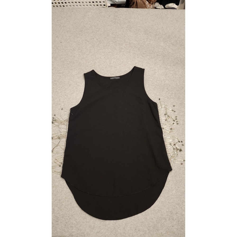 Alexander McQueen Tank Top Womens Large Beaded Fringe Sleeveless Shirt READ